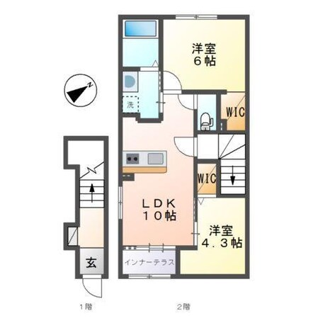 加東市社新築アパートの物件間取画像